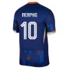 Camisola Holanda Memphis 10 Homen Equipamento 2ª Euro 2024